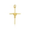Pingente Cruz Med Amarrada Meio Folheado Ouro 2,5cm - C113-D