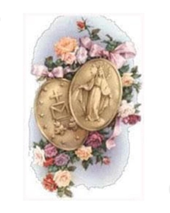 Medalha Milagrosa Média Folheada Ouro e Ródio 1,7cm - Loja Santo Anjo