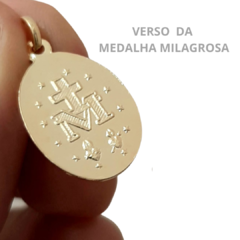 Colar Medalha Milagrosa Folheada Ouro 60cm - CJP129DR/F03-60 - comprar online