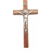 Crucifixo Madeira Medalha São Bento PV 25cm - ZT0651