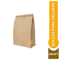 Bolsas para delivery - 30x20x10 - Kraft Marrón N3