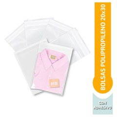 Bolsas de polipropileno con adhesivo - 20x30 -