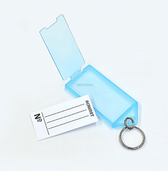 Llaveros De Plástico Identificador Etiqueta Acrimet Pote x 24 unidades - comprar online