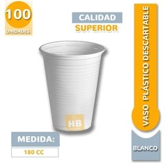 Imagen de Vaso Plástico Descartable Blanco - 180Cc