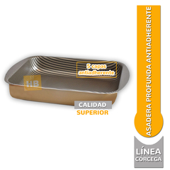 Fuente Asadera Alta Antiadherente Profunda Horno N°28 - comprar online