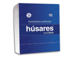 Formulario Continuo Husares 3125 12x25cm Liso Blanco 65gs