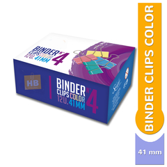 Aprieta Papeles Manito Binder Clip Colores 41mm N4 Caja X12u