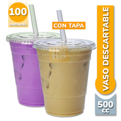 Vaso Cristal con Tapa para Sorbete - 500cc - comprar online