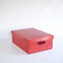 CAJA ARCHIVO PLASTICO PLANA 802 CON TAPA 55x38x19,5 cm - Pack x10 unidades - comprar online