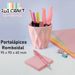 Porta Lapices Ibi Craft Plástico Trama Romboidal Tendance - HB Integral - Todo en un solo lugar!