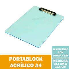 PORTABLOCK IBICO ACRILICO A4 - comprar online