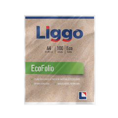 Folios A4 Ecofolio Liggo Reciclado Bolsa X 100 Unidades