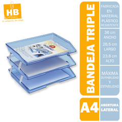 BANDEJA PAPELERA LATERAL ACRIMET 255 TRIPLE - comprar online