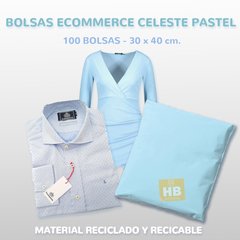 Bolsas Ecommerce medianas 30x40 cm colores pasteles x 100 un. - HB Integral - Todo en un solo lugar!