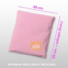 Bolsas Ecommerce grandes 40x55cm colores pasteles x 100 un.