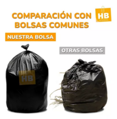 Bolsas De Consorcio Negras 60X90 SUPER REFORZADAS - HB Integral - Todo en un solo lugar!