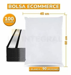 BOLSA SOBRES ECOMMERCE C/ADHESIVO BLANCO 40x60 x100