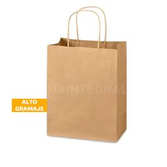 Bolsas con manija retorcida - 49x34x17 - Kraft Marrón