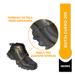 Botin Zapato De Trabajo Trekking Reforzado Cuero 200 Calidad - comprar online