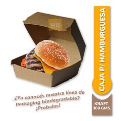 Estuche/caja para hamburguesas tamaño grande x 50 un. en internet