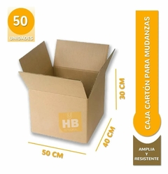 Caja de cartón mudanza 50x40x30 cm - tienda online