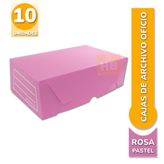 CAJA ARCHIVO PLASTICO BP OFICIO 12cm 36x25x12 - Colores Pastel - tienda online