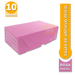 CAJA ARCHIVO PLASTICO BP OFICIO 12cm 36x25x12 - Colores Pastel - comprar online