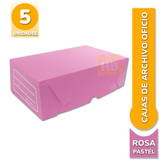 CAJA ARCHIVO PLASTICO BP OFICIO 12cm 36x25x12 - Colores Pastel - HB Integral - Todo en un solo lugar!