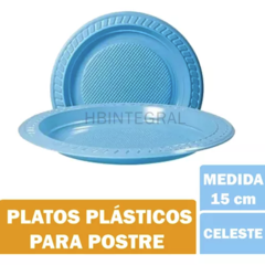 10 Platos Plásticos Descartables 15cm Colores en internet