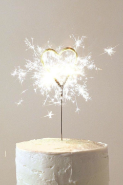 Vela Tortas Deco Con Forma De Corazon Chispita Sparkles - comprar online