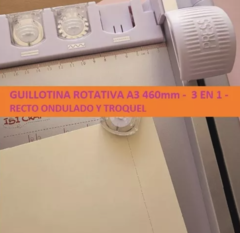 Cizalla Guillotina Rotativa A3 46cm 3en1 Recto Troquel Ondas - comprar online