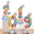 Globos De Numero Multicolor 0 Al 9 Premium 40cm 16 Pulg - comprar online