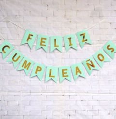 Banderín Feliz Cumpleaños Guirnalda Cotillon Fiesta Colores - comprar online