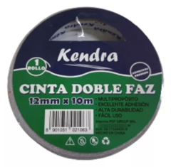 CINTA ADHESIVA BIFAZ 12mm x 10 mts DOBLE FAZ