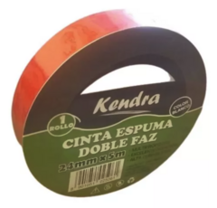 CINTA ADHESIVA BIFAZ ESPUMA 24mm x 5 mts