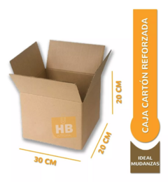 CAJA CARTON EMBALAJE MUDANZA 30X20X20 cm - comprar online