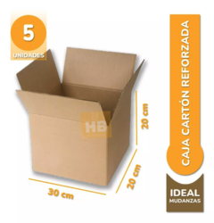 CAJA CARTON EMBALAJE MUDANZA 30X20X20 cm en internet