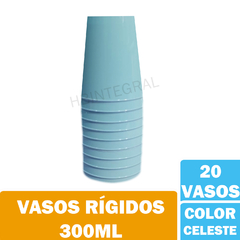 Imagen de Vasos Rígidos Cónicos Cumpleaños Hermosos Colores Pastel 300ml