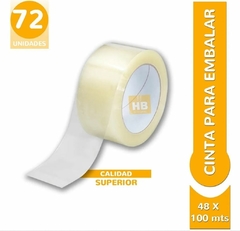 CINTA ADHESIVA EMBALAR STENDY 48X100 MTS TRANSPARENTE - Calidad superior - HB Integral - Todo en un solo lugar!