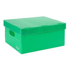 Imagen de Caja Archivo Plastico Plana 805 Con tapa 38x38x38 cm - Pack x10