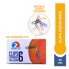 Clips de colores - Nº 6 50mm - Caja x 50U - comprar online
