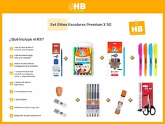 Kit De Utiles Escolares 50 Piezas Premium Set Económico - comprar online