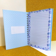 Cuaderno Con Espiral A5 16x21 Cm Tapa Pastel 96 Hjs RAYADAS - tienda online