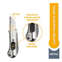Cutter Trincheta Metal 18mm metal Profesional Olami - comprar online