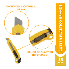 Cutter Plástico Grande - 18mm - comprar online
