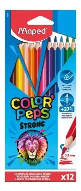 Lapices De Colores Maped Color Peps Strong X 12 Unidades