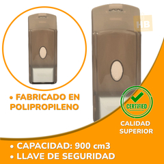 DISPENSER PARED RECARGABLE JABÓN LÍQUIDO ALCOHOL GEL DELUXE - HB Integral - Todo en un solo lugar!