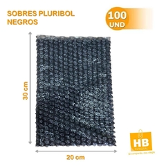 Bolsas Sobres De Burbujas Pluribol Globito Negros 20X30 - comprar online