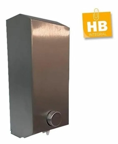 Dispenser de Jabón Líquido Brillante acero inoxidable metal pared - HB Integral - Todo en un solo lugar!