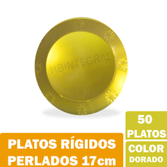 Imagen de Plastico Descartable 17 Cm Postre De Colores Pastel